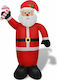 vidaXL Inflatable Illuminated Santa Claus Electric Red