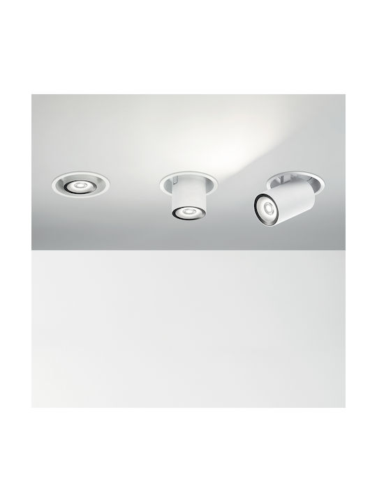 Ideal Lux Nova FI Μονό LED Σποτ σε Λευκό Χρώμα