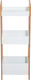HomCom 834 099 Επιδαπέδια Ραφιέρα Μπάνιου Bamboo με 3 Ράφια 27.5x27.5x27.5cm