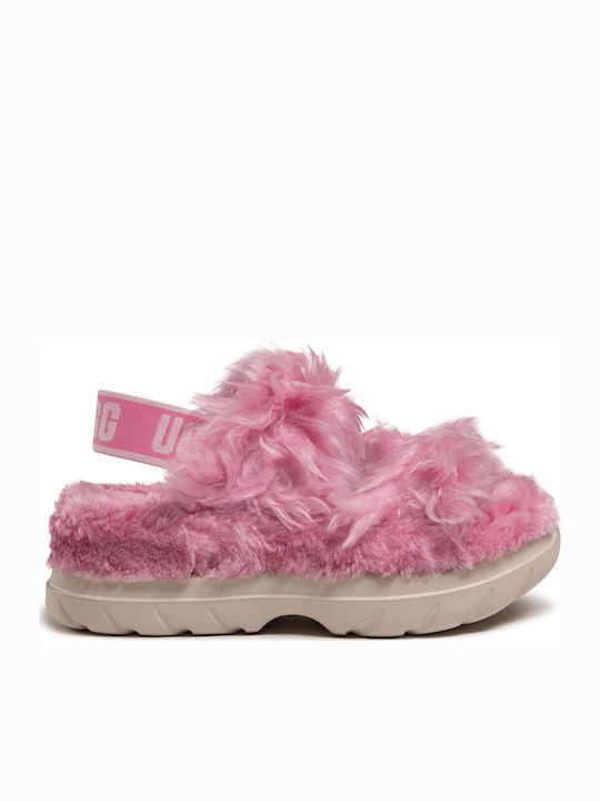 Fluff Sugar Γυναικεία Σανδάλια Flatforms Ροζ