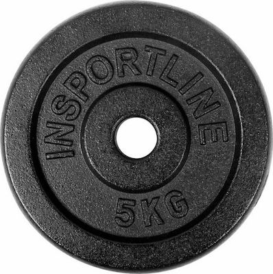 inSPORTline Castblack Scheibenset Metall 1 x 5kg Φ30mm