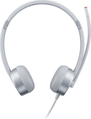 Lenovo 100 Stereo On Ear Multimedia Headphone with Microphone 3.5mm Jack White