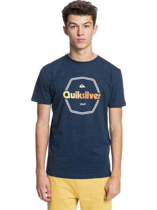 Quiksilver Hard Wired T-shirt Bărbătesc cu Mânecă Scurtă Albastru marin