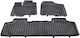 Rezaw Plast Set of Front and Rear Mats 3pcs Tray Type for Toyota Sienna 2010+ Black