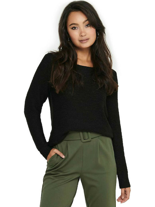 Only Damen Langarm Pullover Schwarz