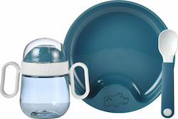 Mepal Feeding Set made of Plastic Blue 3pcs