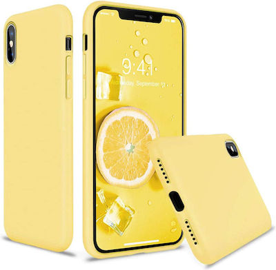 Sonique Liquid Coperta din spate Silicon Galben (iPhone XS Max) 46-61702