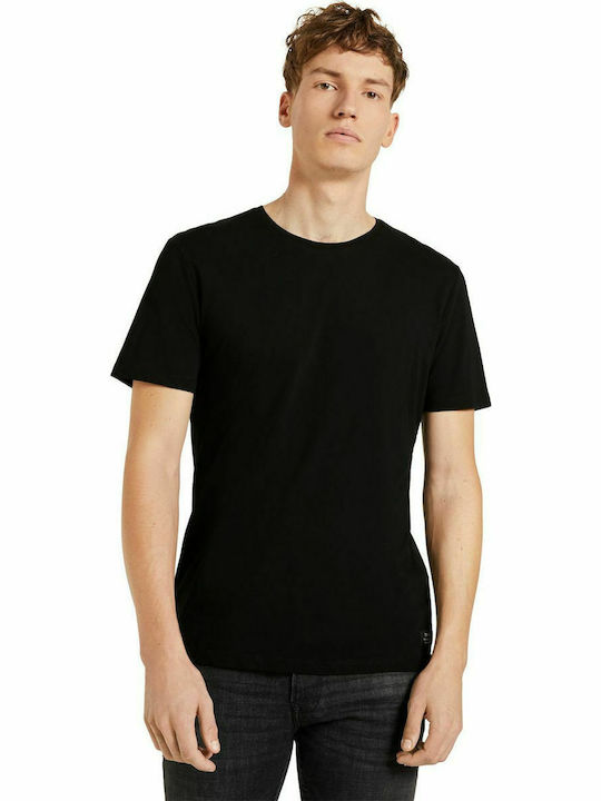 Tom Tailor T-shirt Bărbătesc cu Mânecă Scurtă Negru 1024052-29999