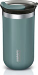 Wacaco Octaroma Lungo Travel Mug Flasche Thermosflasche Rostfreier Stahl BPA-frei Gray 300ml mit Mundstück 20.08.0988