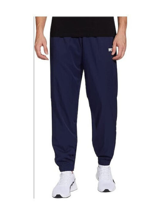 Active Sweatpants with Elastic Navy Blue