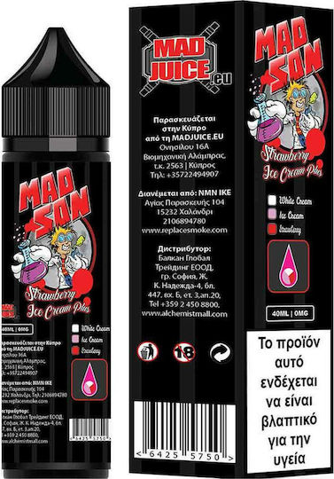 Mad Juice Shortfill Strawberry Icecream 40ml/60ml 1τμχ
