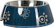 Rogz Bubble Navy Paw Metallisch Schalen Futter & Wasser für Hund 150ml in Blau Farbe