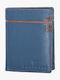 Leather Men's Wallet Classic Blue