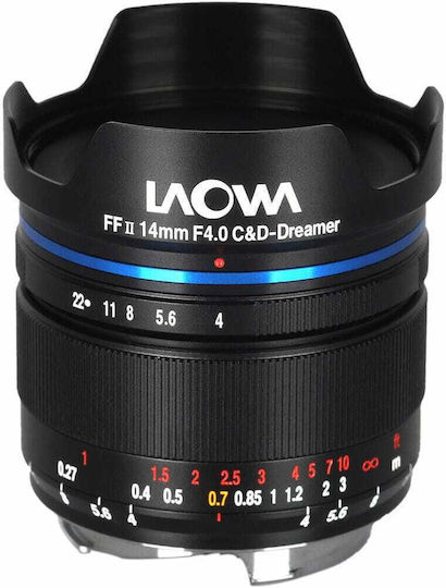 Laowa Full Frame Camera Lens Venus Optics 14mm f/4 FF RL Wide Angle for Canon RF Mount Black
