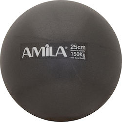 Amila Mini Μπάλα Pilates 25cm σε Μαύρο Χρώμα