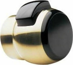 Meroni Serrature Knob Lock Gold with Button & Key Hotel Use