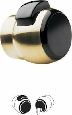 Meroni Serrature Knob Lock Gold with Button & Key Hotel Use