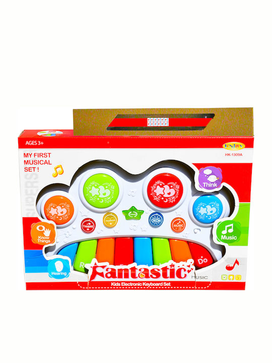 Toy Candle Fantastic Kids Electronic Keyboard Set HK-1309A piano