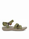 Women's Flat Sandals Anatomic Sporty in Green Color