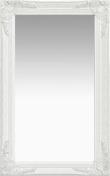 vidaXL 320320 Καθρέπτης Ορθογώνιος Λευκός 80x50cm