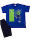 Minerva Kinder Schlafanzug Sommerlich Blau More Goals