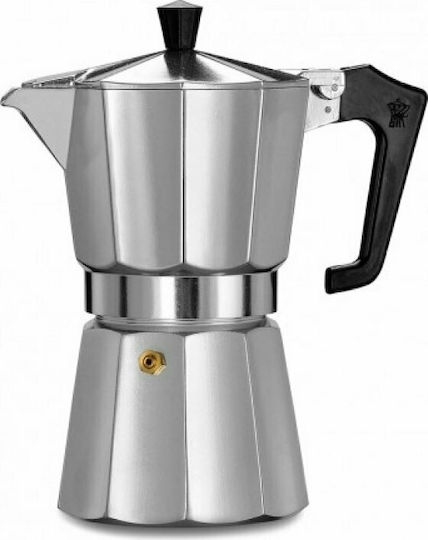 Pezzetti Italexpress Stovetop Espresso Pot for 9Cups Silver