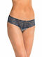 Vamp Damen Slip mit Spitze Blau