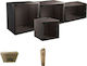 EFB Επιτοίχια Rack Cabinet 9U Ασυναρμολόγητη 53.5x45x44cm Black WGB-1909TS.45