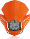 Acerbis Enduro Motorcycle Handlebar Mask with Lantern Led Orange 1pcs