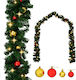 vidaXL Lighted Christmas Garland Green 500cm 1pc