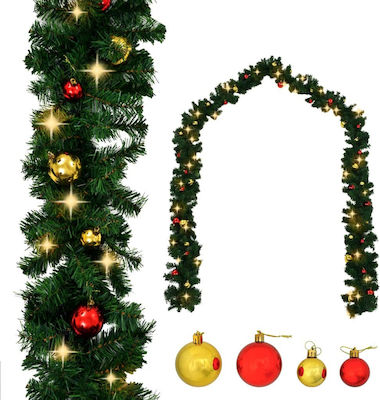 vidaXL Lighted Christmas Garland Green 500cm 1pc