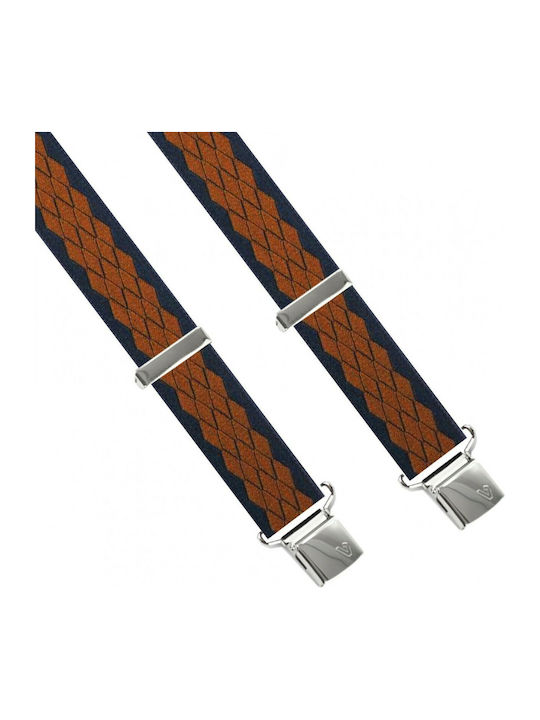 Victoria Suspenders Printed Brown