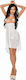 Me-Seduce Lucy Chemise Sexy Babydoll White