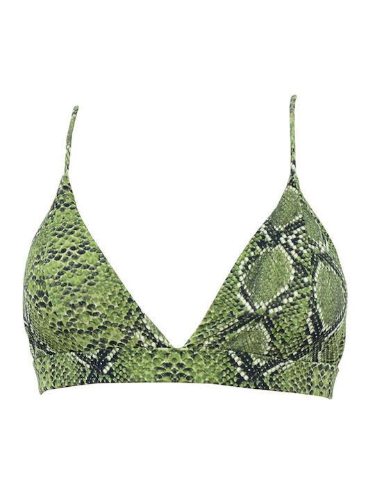 Rock Club BP-2127 Bikini Τριγωνάκι Animal Print Πράσινο