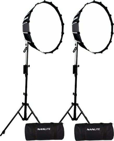 Nanlite Forza 60 Kit De Iluminare 60W 5600K Cu Softbox Și Trepied