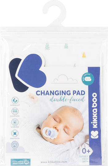 Kikka Boo Triangles Αδιαβροχοποιημένο Σελτεδάκι Λευκό 50x70εκ.