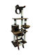 Pet Interest Kitten Playground Ονυχοδρόμιο Γατόδεντρο Καφέ 4 επιπέδων 96x68x157εκ.