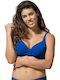 Bikini Bra Blue Sense with Adjustable Straps Blue