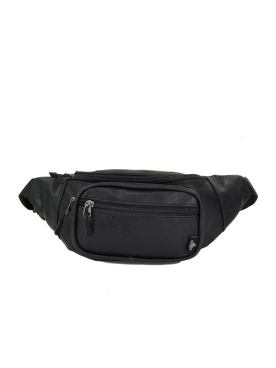 Waist bag Synthetic Leather ORMI SY4001. Black