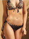 BP-3077 Bikini Brasil mit Schnürung Animal Print