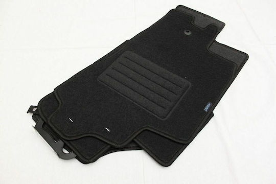 Petex Satz Vorder- und Hintermatten 4Stück aus Teppichboden für Alfa Romeo Alfa 156 1997-2007 Schwarz