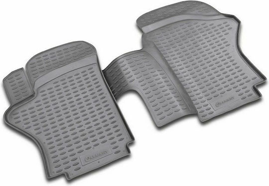 Novline Front Car Mats 2 Pieces Raised Sides for Hyundai H-1 1997-2007 Black