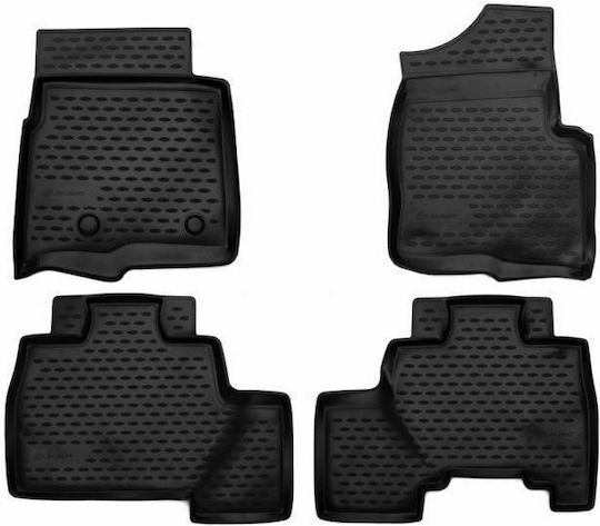 Novline Комплект Отпред И Отзад Килими За Кола 4 Бр Тип Car Mats За Ford F 150 2009-2013 Черни