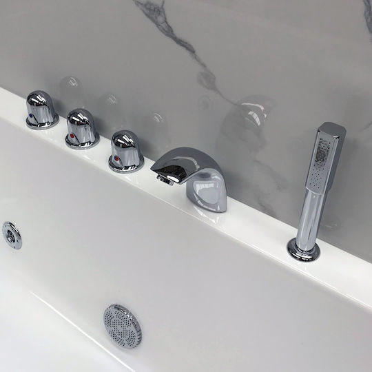 Vinci SS2414 für Badewanne 2 Ausgänge Silber