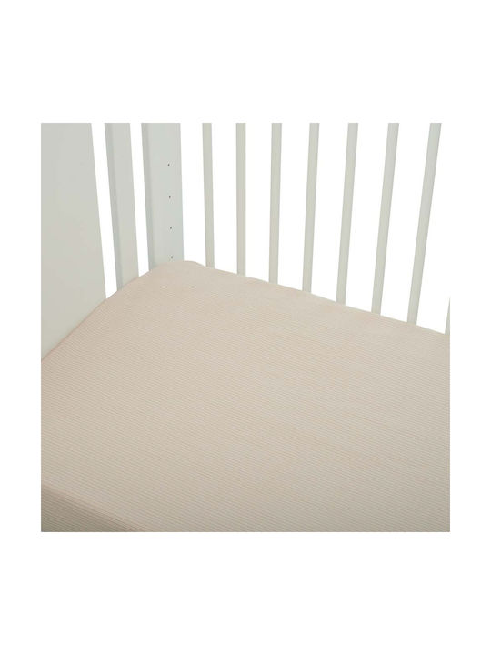 Mother Baby Striped Baby Sheet Crib Cotton Fitt...