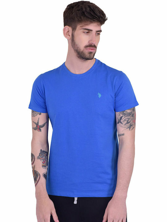 U.S. Polo Assn. Herren T-Shirt Kurzarm Blau 599...