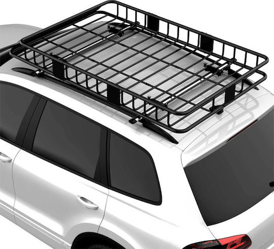 HomCom Σχάρα Οροφής Αυτοκινήτου Μεταλλική 162x99cm Universal (Σετ χωρίς πόδια)