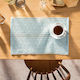 Gofis Home Chrochet Σουπλά Υφασμάτινο Σιέλ 50x32cm 2τμχ