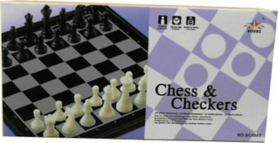 Group Operation Chess & Checkers Magnetic Chess with Pawns 32x32cm