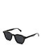 Gast Mente Sunglasses with Black Plastic Frame and Black Lens ME01